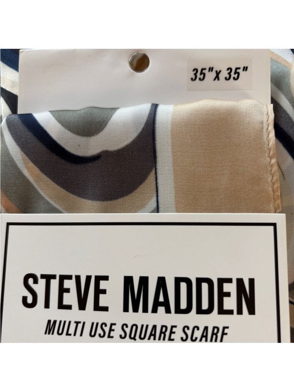Steve Madden Psycadelic Square Scarf 35” x 35” NWT - Picture 8 of 8